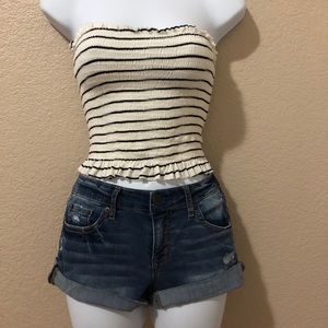 White stripes tube top from Gaze